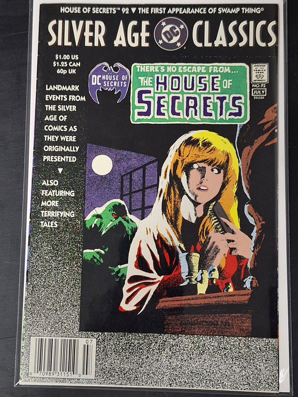 House of Secrets 92 DC 1992 Silver Age Classics 1 Swamp Thing Reprint