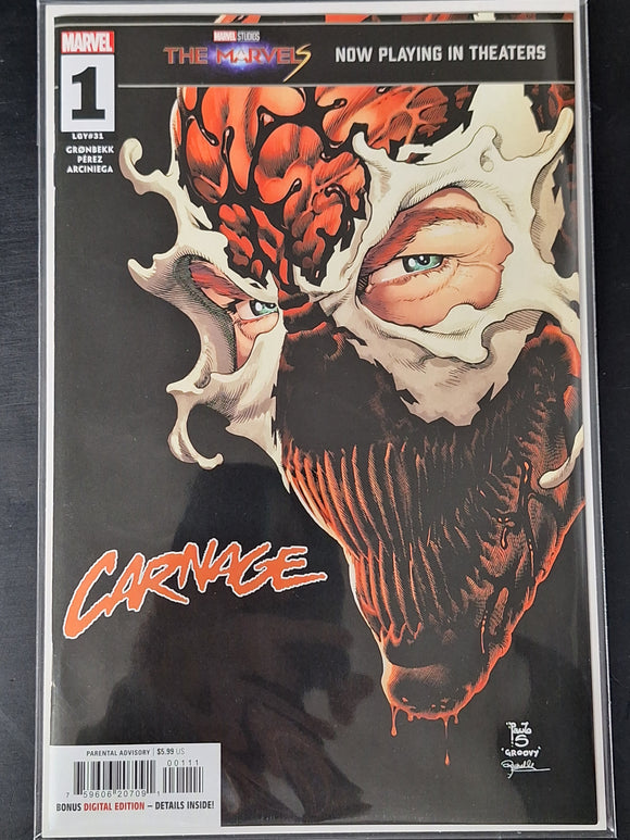 Carnage 1 Marvel 2023 Cover A First Printing