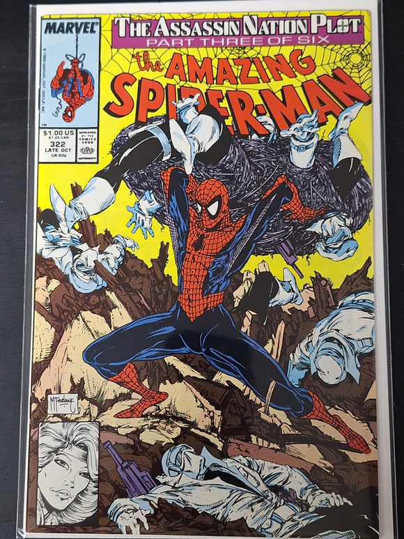 Amazing Spider-Man 322 Marvel 1989 Todd McFarlane Cover & Art