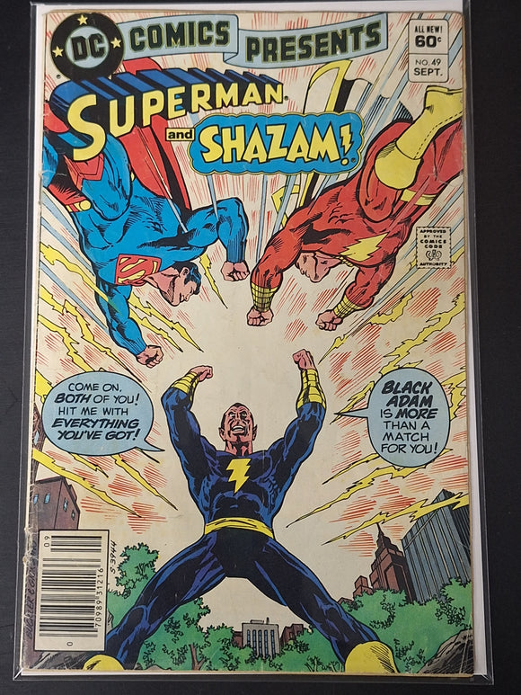 DC Comics Presents 49 DC 1982 Superman & Shazam vs Black Adam, Newsstand