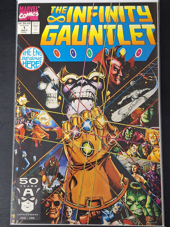 Infinity Gauntlet 1 Marvel 1991 Classic George Perez Thanos Story