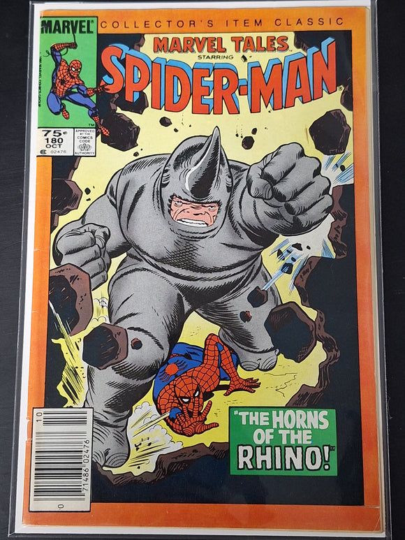 Marvel Tales 180 Marvel 1985 1st Reprinting of The 1st App of Rhino, CPV