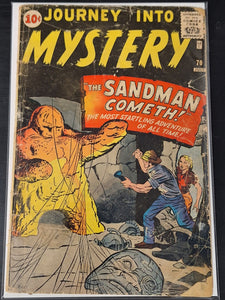 Journey Into Mystery 70 Marvel 1961 Sandman Prototype Story, Pre Super-Hero