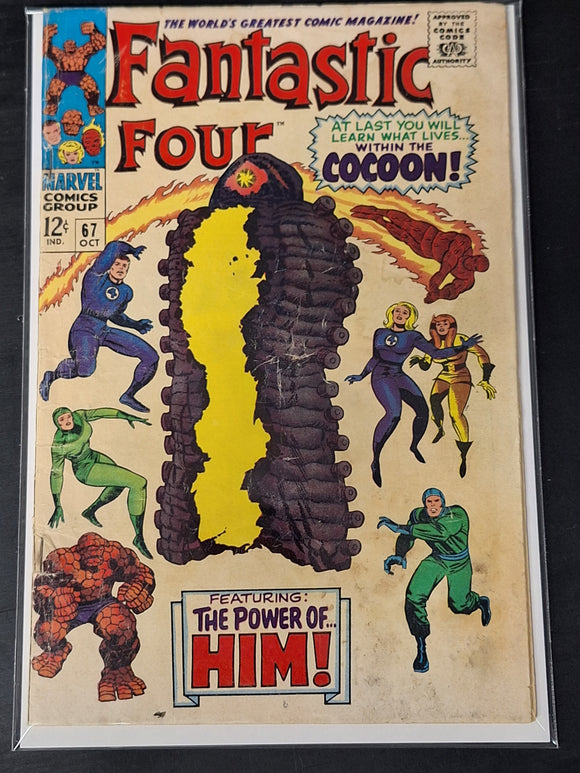 Fantastic Four 67 Marvel 1967 1st App & Origin of Adam Warlock