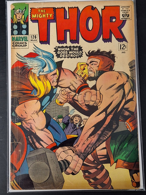 Thor 126 Marvel 1966 1st Thor Self Titled Comic