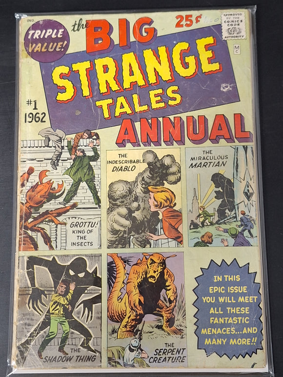 Strange Tales Annual 1 Marvel 1962 Marvel's 1st Annual