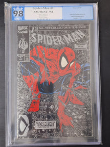 Spider-Man 1 PGX 9.8 Marvel 1990 Todd McFarlane Silver Edition