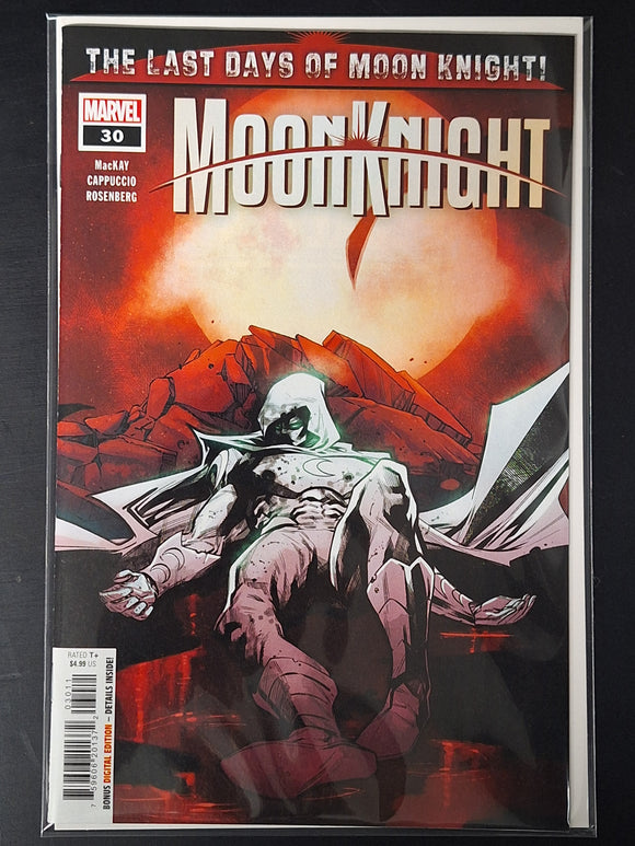 Moon Knight 30 Marvel 2023 Cover A The Death of Marc Spector