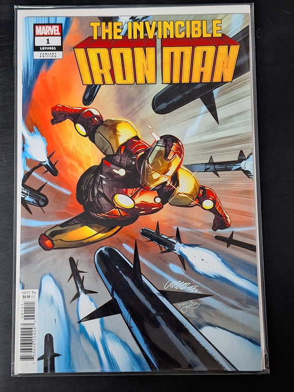 Invincible Iron Man 1 Marvel 2022 Pepe Larraz 1:25 Variant