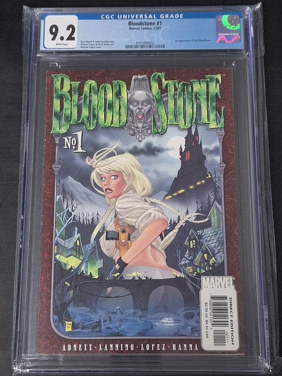 Bloodstone 1 Marvel 2001 CGC 9.2 1st App of Elsa Bloodstone