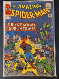 Amazing Spider-Man 27 Marvel 1965 4th Green Goblin, Death of Crime Master