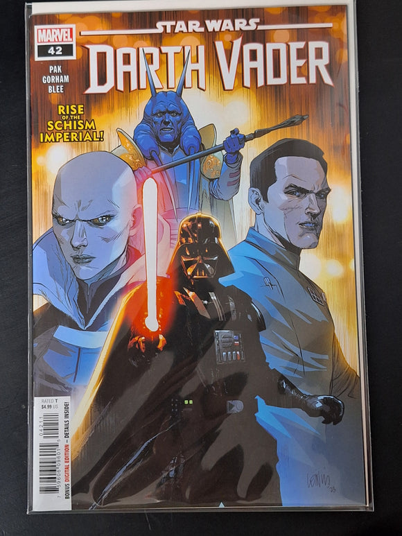 Star Wars: Darth Vader 42 Marvel 2024 Cover A 1st App of Enric Pryde