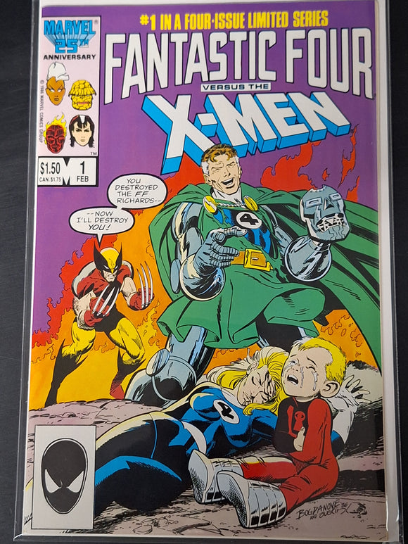 Fantastic Four Versus The X-Men 1 Marvel 1986 Newsstand Edition