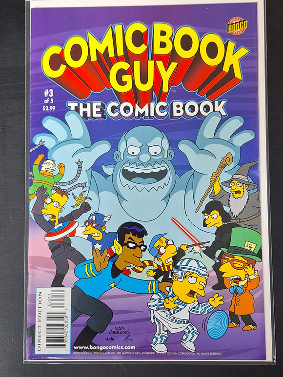 Comic Book Guy The Comic Book 3 Bongo 2010 Scarce Series