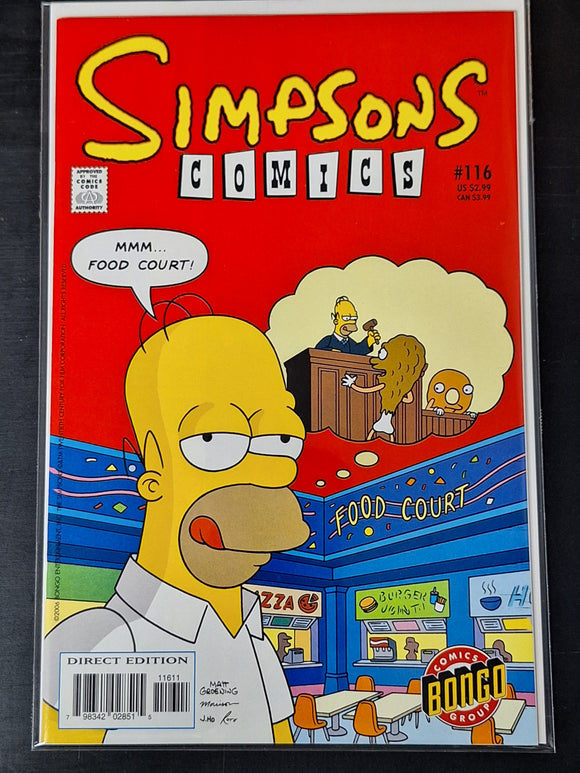 Simpsons Comics 116 Bongo 2006 Scarce Late Issue