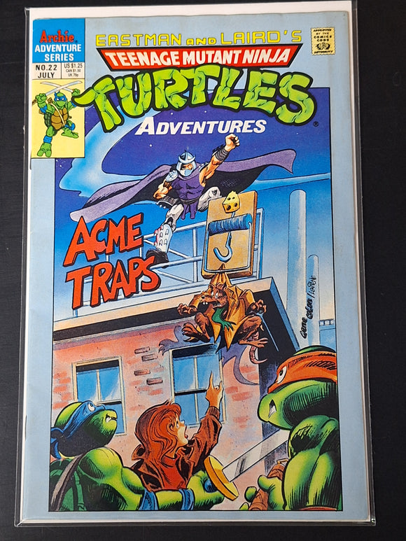 Teenage Mutant Ninja Turtles Adventures 22 Archie Adventures 1991