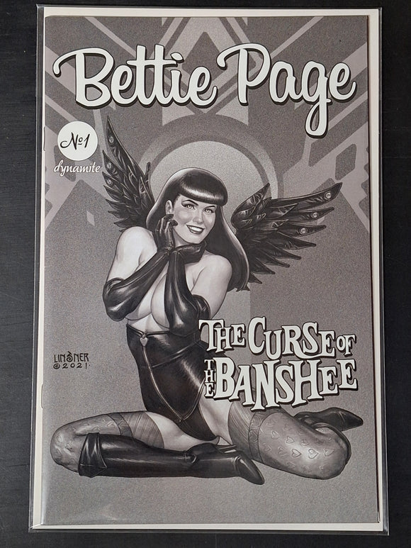 Bettie Page: Curse Of The Banshee 1 Dynamite Linsner 1:50 Variant