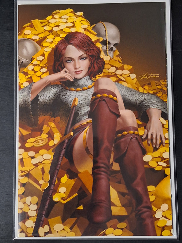 Immortal Red Sonja 1 Dynamite 2022 Yoon 1:50 Virgin Variant