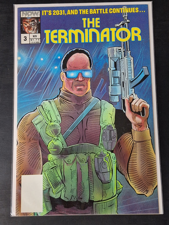 The Terminator 3 Now Comics 1988 3rd Comic App of the Terminator