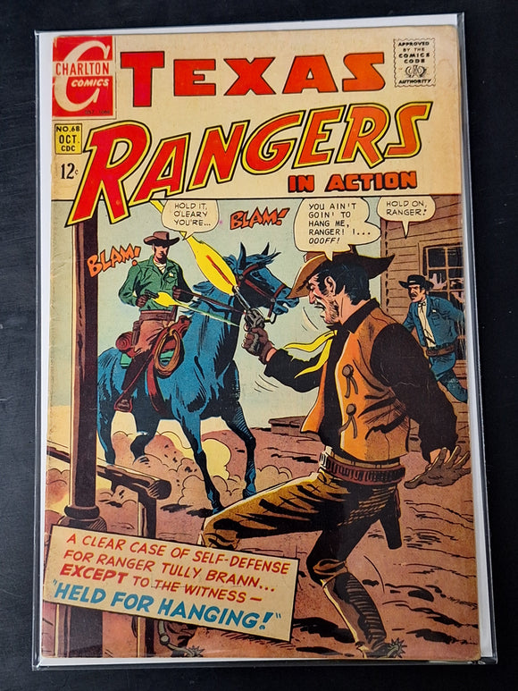 Texas Rangers 68 Charlton Comics 1968 Silver Age