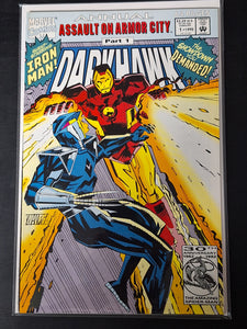 Darkhawk Annual 1 Marvel 1992 Darkhawk vs Iron Man