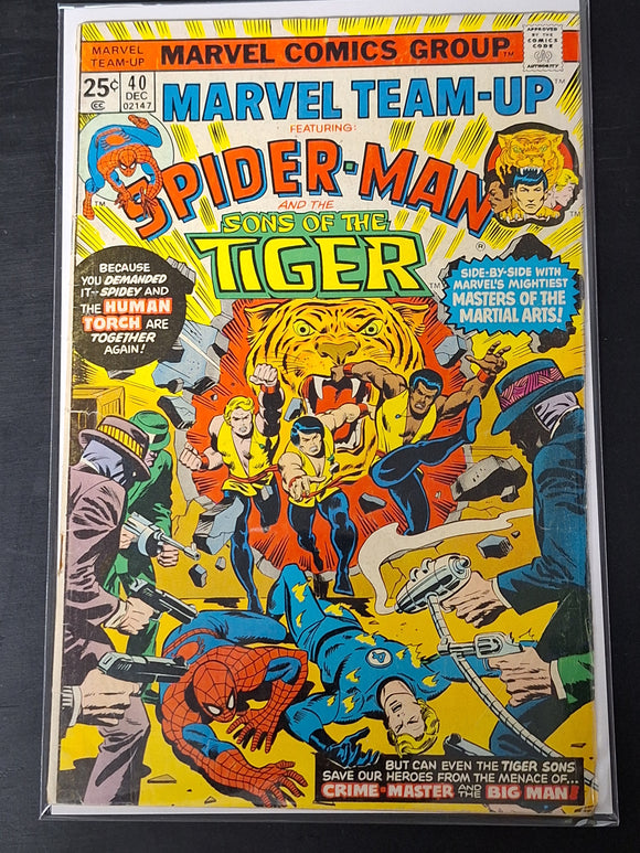 Marvel Team-Up 40 Marvel 1974 Spider-Man & Sons of the Tiger