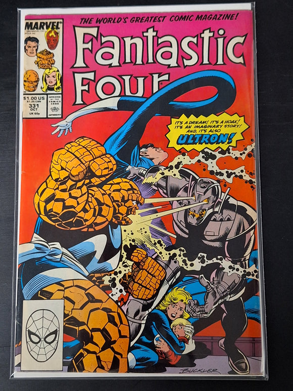 Fantastic Four 331 Marvel 1989 Thing vs Ultron