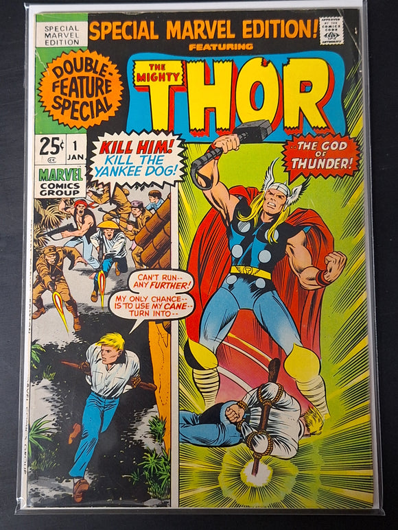 Special Marvel Edition 1 Marvel 1971 Featuring Thor, Jack Kirby Cover & Art