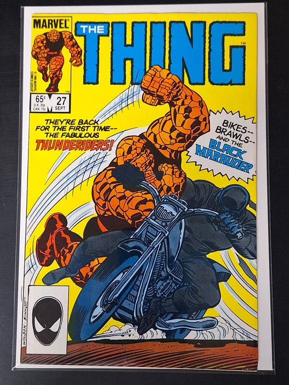 The Thing 27 Marvel 1985 1st App of Sharon Ventura