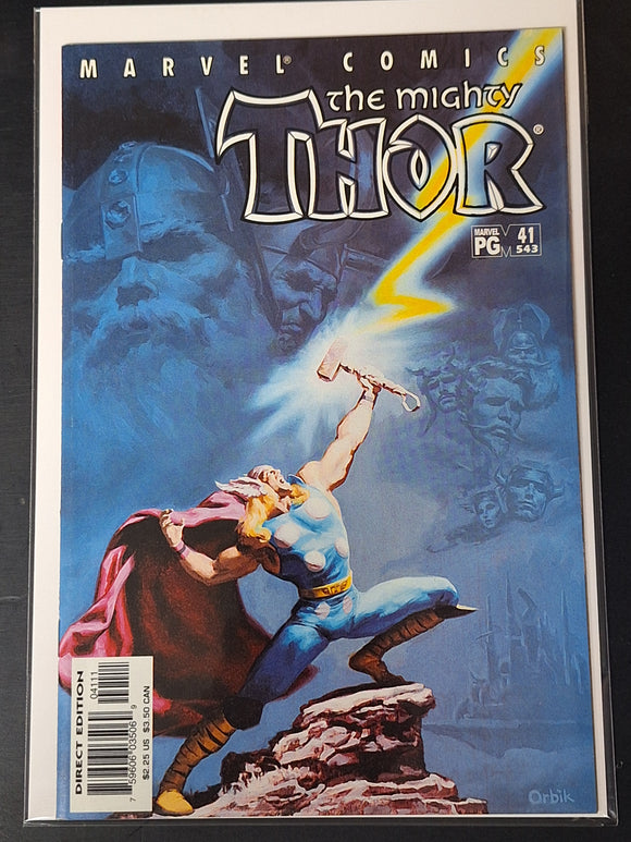 Thor 41 Marvel 2001 Second Series Glen Orbik Painted Cover