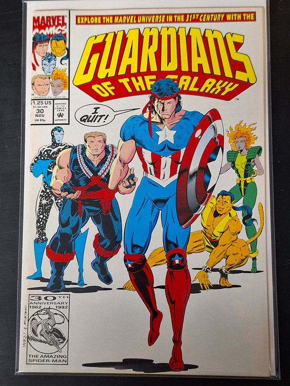 Guardians of the Galaxy 30 Marvel 1992 First Series, Major Victory Quits