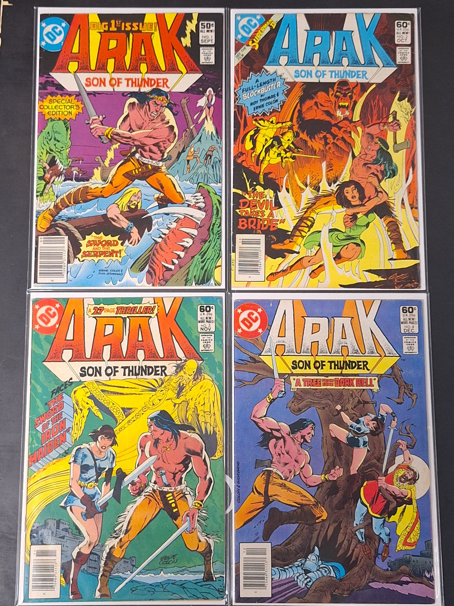 Arak: Son of Thunder 1-3 DC 1981 Set of 3, First App & Origin – Chaotic ...