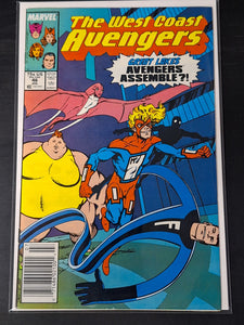 West Coast Avengers 46 Marvel 1988 1st App of The Great Lake Avengers, Newsstand