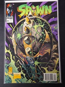 Spawn 31 Image 1995 1st App of Redeemer, 1st New Spawn Costume, Scarce Newsstand