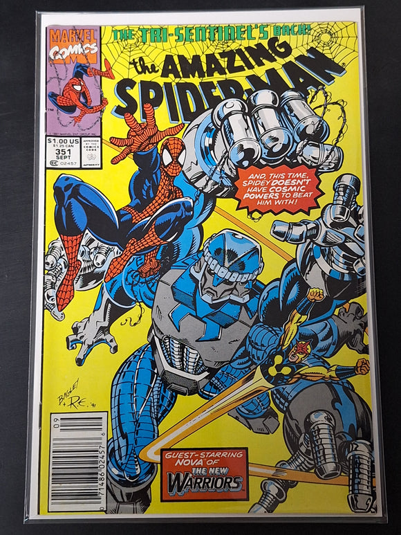 Amazing Spider-Man 351 Marvel 1991 Newsstand