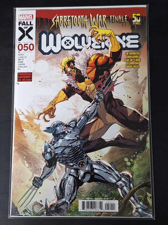 Wolverine 50 Marvel 2024 Cover A, The Death Of Sabertooth