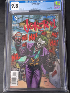 Batman 23.1 DC 2013 Joker #1 3-D Lenticular Cover CGC 9.8