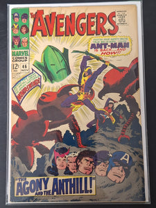 Avengers 46 Marvel 1967 Silver Age, 1st App of Whirlwind