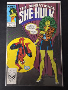 Sensational She-Hulk 3 Marvel 1989 Spider-Man Appearance