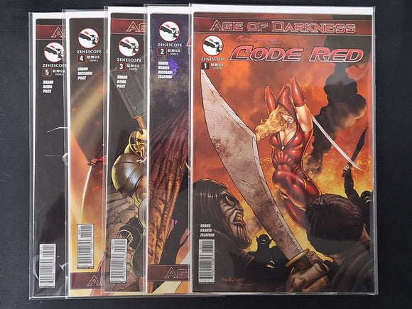 Grimm Fairy Tales Code Red 1-5 Zenescope 2013 Full Set