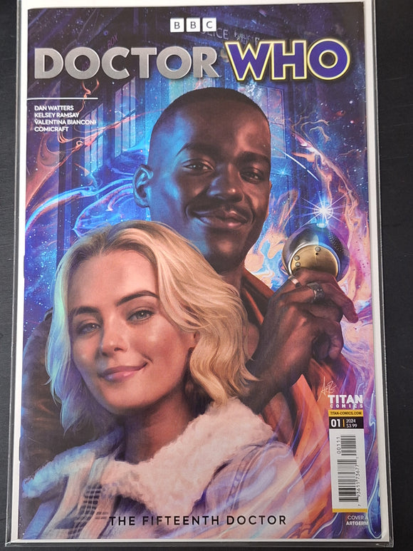 Doctor Who The Fifteenth Doctor 1 Titan Comics 2024 Cover A Artgerm