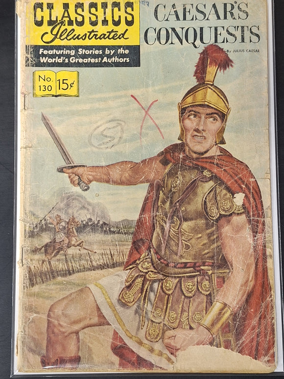 Classics Illustrated 130 Caesar's Conquests 1956