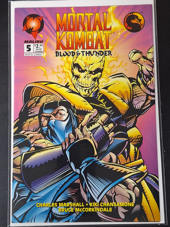 Mortal Kombat Blood & Thunder 5 Malibu Comics 1994 1st Series, Scarce Book