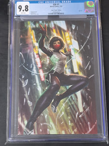 Silk 1 Marvel 2023 Derrick Chew 1:50 Virgin Variant CGC 9.8