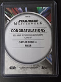 Star Wars Masterwork 2023 - Auto - Skyler Bible as Fixer