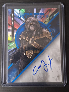 Topps Star Wars Masterwork 2023 - Auto Blue 79/99 - Carey Jones as Krrsantan