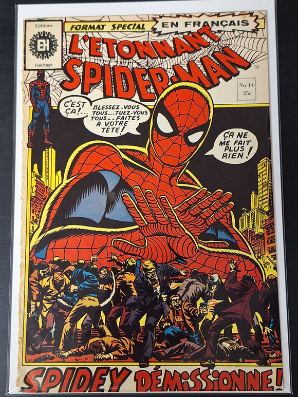 L'Etonnant Spider-Man 14 Marvel French Heritage Edition, Very Scarce