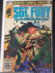 Sgt. Fury and His Howling Commandos 159 Marvel 1980 Newsstand, Late Issue