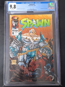 Spawn 6 Image 1992 1st App of Overt-Kill CGC 9.8