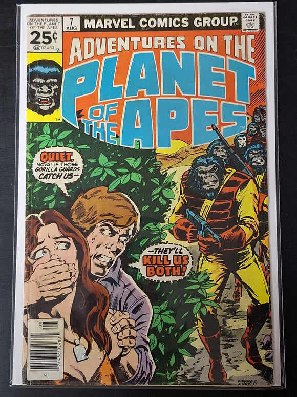 Adventures on the Planet of the Apes 7 Marvel 1976 Scarce Series